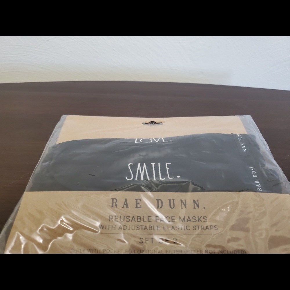 ❤️ 2 for $10 Rae Dunn Masks Love/Smile
